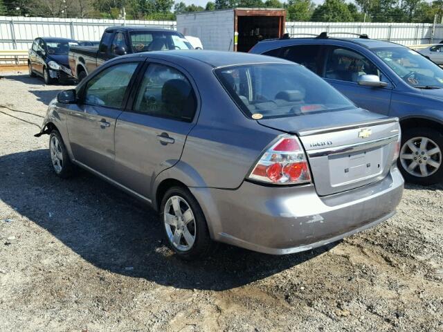 KL1TG5DE0BB236836 - 2011 CHEVROLET AVEO LT GRAY photo 3