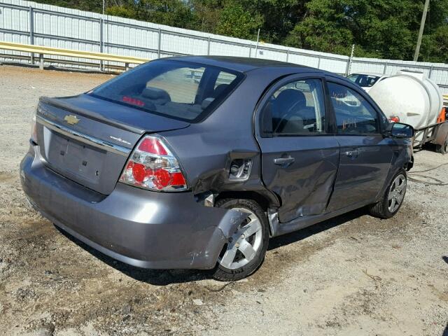 KL1TG5DE0BB236836 - 2011 CHEVROLET AVEO LT GRAY photo 4