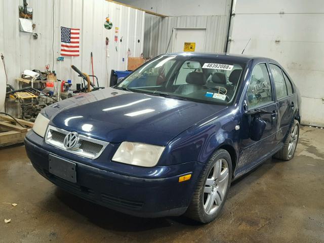 3VWSE69M53M137243 - 2003 VOLKSWAGEN JETTA GLS BLUE photo 2