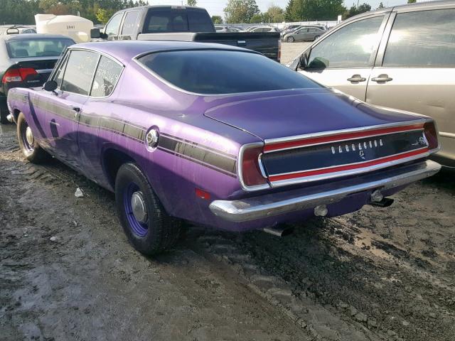 BH29F9B135624 - 1969 PLYMOUTH BARRACUDA BLUE photo 3