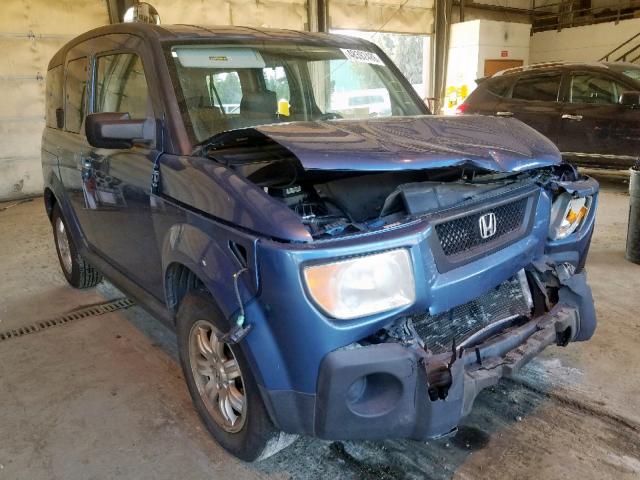 5J6YH287X6L008195 - 2006 HONDA ELEMENT EX BLUE photo 1