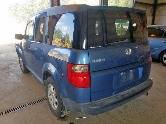 5J6YH287X6L008195 - 2006 HONDA ELEMENT EX BLUE photo 3