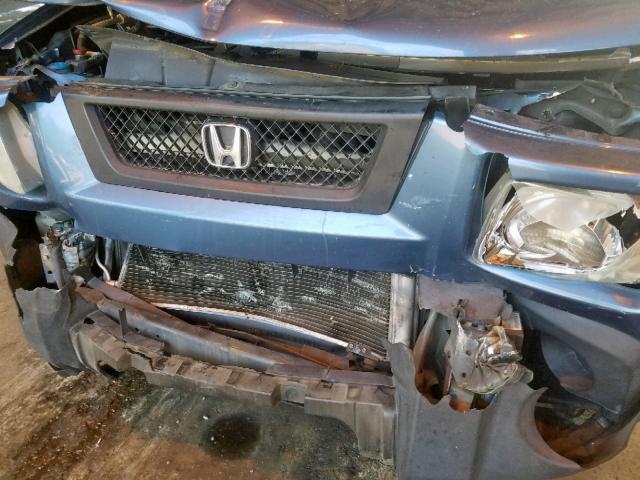 5J6YH287X6L008195 - 2006 HONDA ELEMENT EX BLUE photo 9