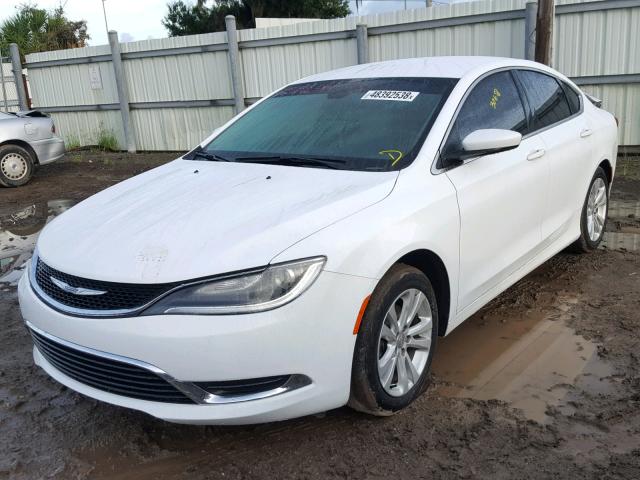 1C3CCCAB0GN121019 - 2016 CHRYSLER 200 LIMITE WHITE photo 2