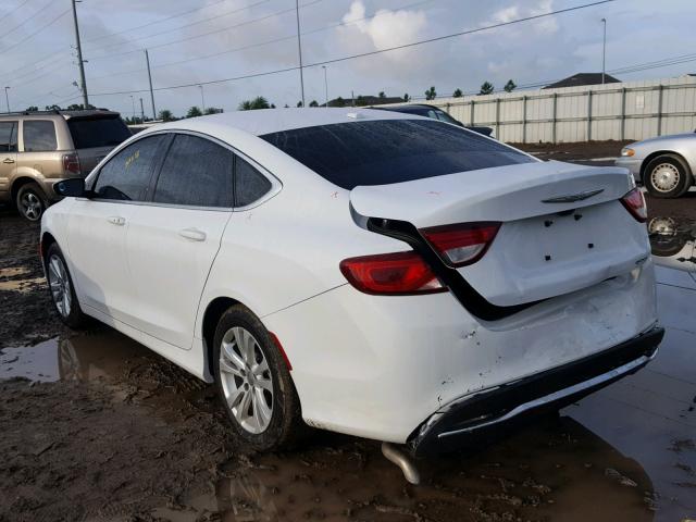 1C3CCCAB0GN121019 - 2016 CHRYSLER 200 LIMITE WHITE photo 3