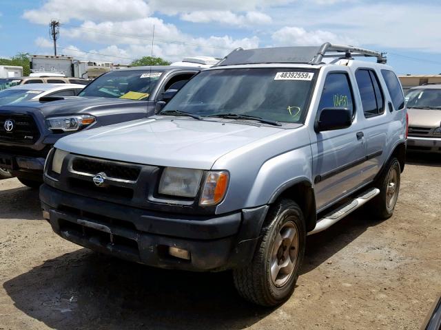 5N1ED28T61C502804 - 2001 NISSAN XTERRA XE SILVER photo 2