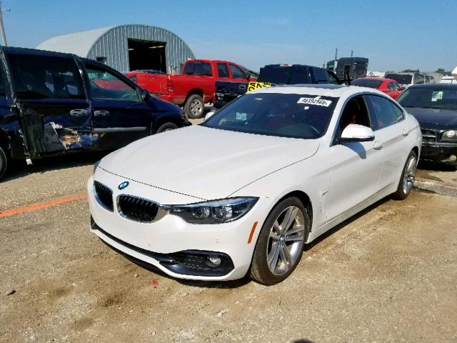 WBA4J1C54JBG79420 - 2018 BMW 430I GRAN WHITE photo 2