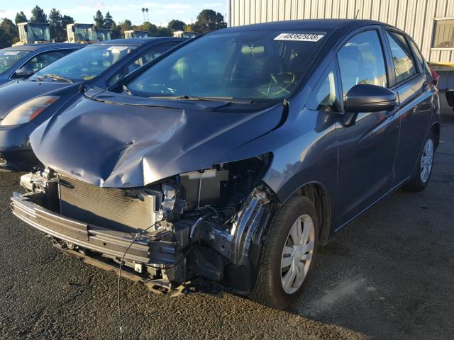 JHMGK5H50GS008991 - 2016 HONDA FIT LX GRAY photo 2