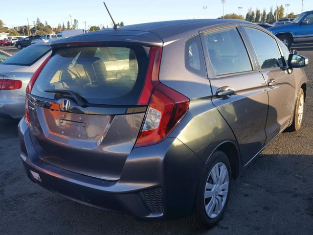 JHMGK5H50GS008991 - 2016 HONDA FIT LX GRAY photo 4