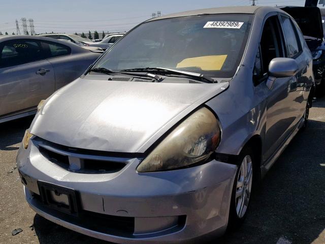 JHMGD386X7S014854 - 2007 HONDA FIT S 灰色 照片 2