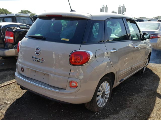 ZFBCFABHXGZ038414 - 2016 FIAT 500L EASY TAN photo 4