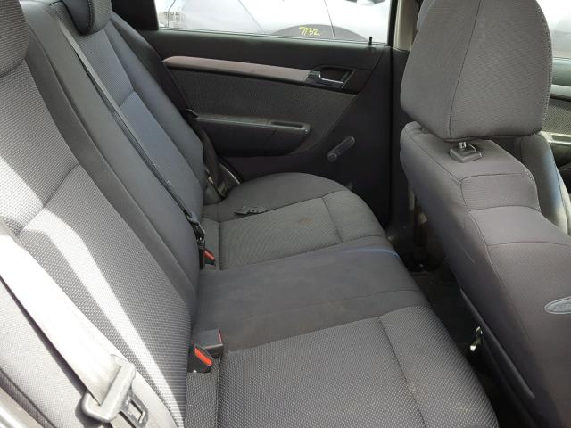 KL1TD5DE0AB063018 - 2010 CHEVROLET AVEO LS GRAY photo 6