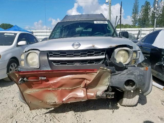 5N1ED28T53C697782 - 2003 NISSAN XTERRA XE SILVER photo 9