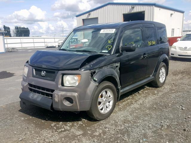 5J6YH28706L022204 - 2006 HONDA ELEMENT BLACK photo 2