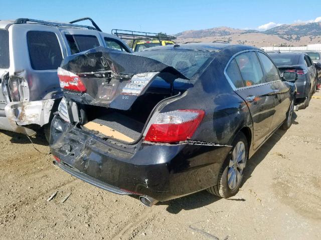 1HGCR3F84DA037457 - 2013 HONDA ACCORD EXL BLACK photo 4