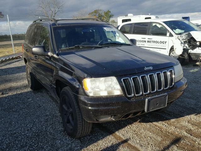 1J8GW58N22C154147 - 2002 JEEP GRAND CHER BLACK photo 1