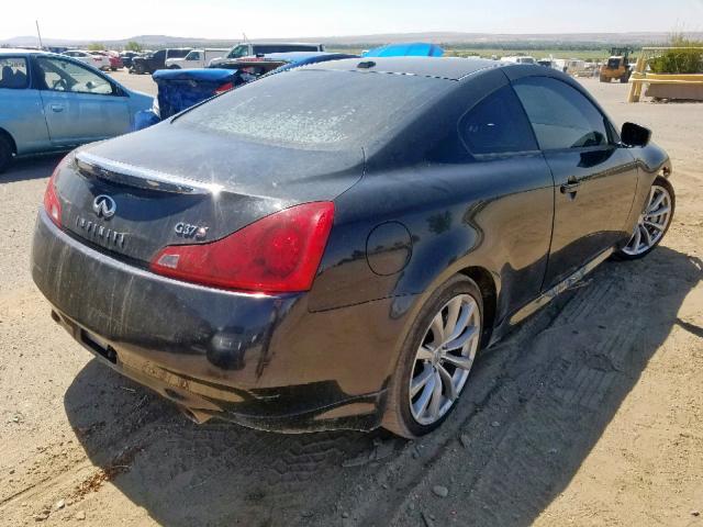 JNKCV64E78M105662 - 2008 INFINITI G37 BASE BLACK photo 4