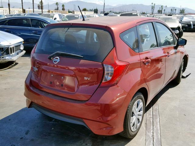 3N1CE2CP1HL364870 - 2017 NISSAN VERSA NOTE RED photo 4