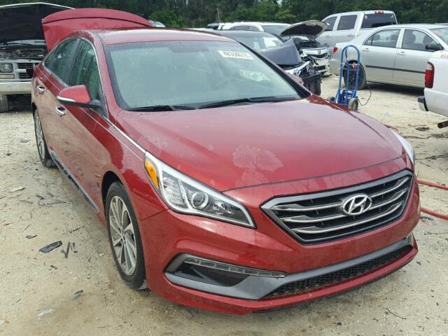 5NPE34AFXGH339594 - 2016 HYUNDAI SONATA SPO RED photo 1