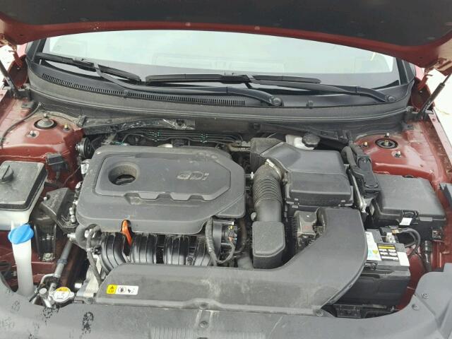 5NPE34AFXGH339594 - 2016 HYUNDAI SONATA SPO RED photo 7