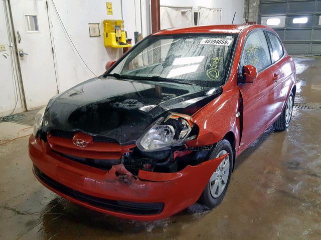 KMHCM36C08U087323 - 2008 HYUNDAI ACCENT GS TWO TONE photo 2