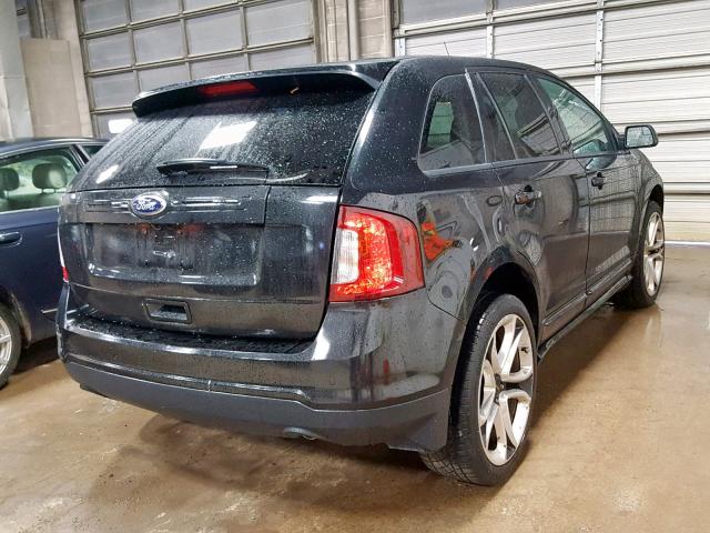 2FMDK3AK5DBB83683 - 2013 FORD EDGE SPORT BLACK photo 4