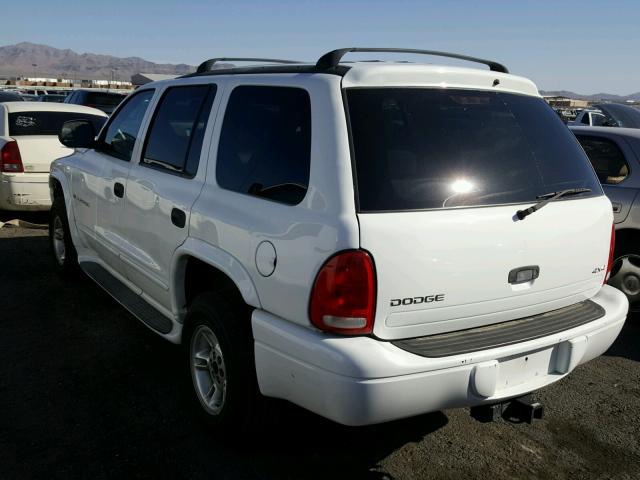 1B4HS28Z0YF223141 - 2000 DODGE DURANGO WHITE photo 3