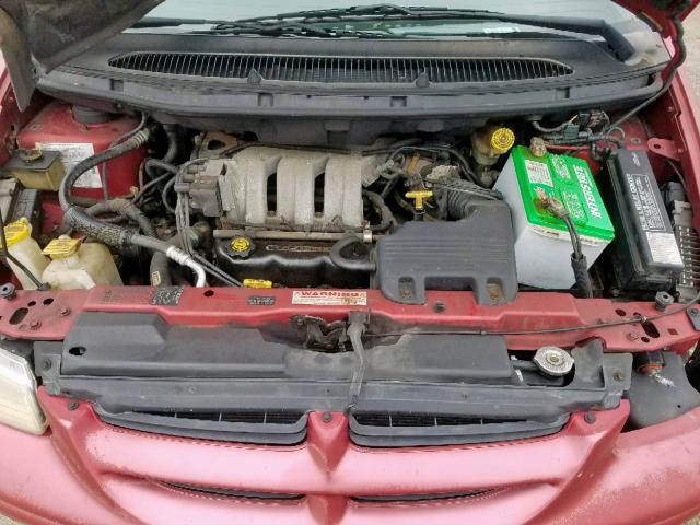 1B4GP45R0VB254454 - 1997 DODGE CARAVAN SE RED photo 7