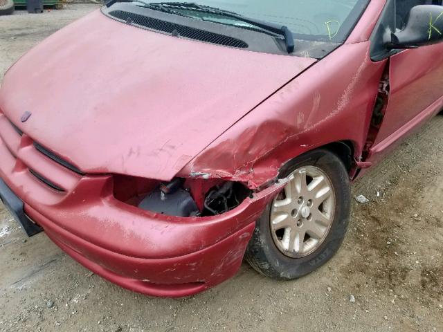 1B4GP45R0VB254454 - 1997 DODGE CARAVAN SE RED photo 9