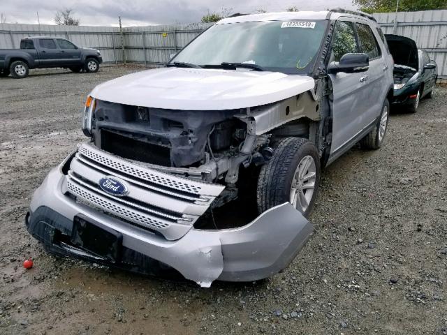 1FMHK8D82CGA68917 - 2012 FORD EXPLORER X SILVER photo 2