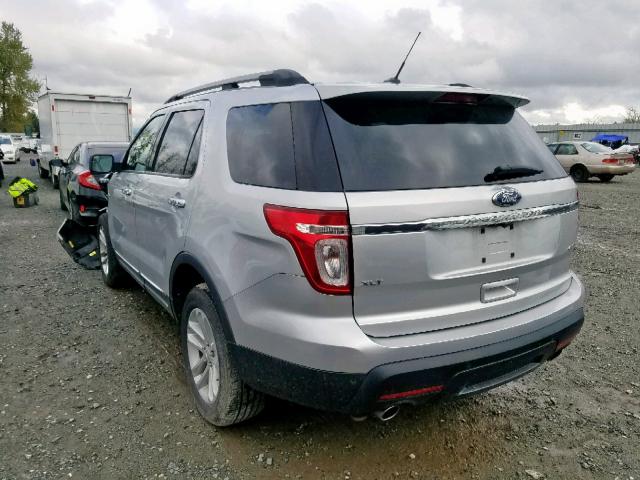 1FMHK8D82CGA68917 - 2012 FORD EXPLORER X SILVER photo 3