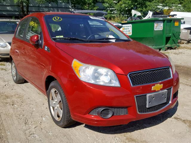 KL1TD66E79B628833 - 2009 CHEVROLET AVEO LS RED photo 1