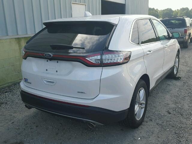 2FMPK3J82HBB18779 - 2017 FORD EDGE SEL WHITE photo 4