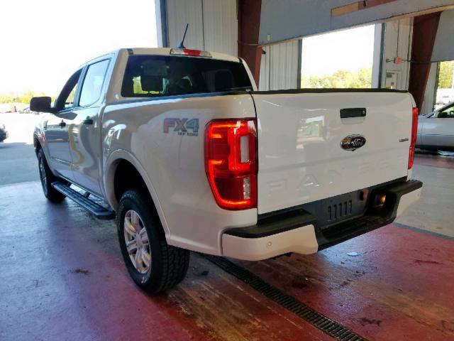 1FTER4FHXKLA51460 - 2019 FORD RANGER SUP WHITE photo 3