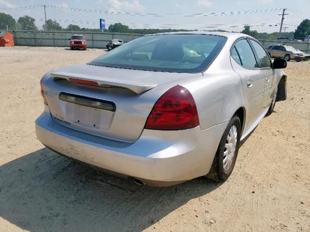 2G2WP552X61314642 - 2006 PONTIAC GRAND PRIX SILVER photo 4