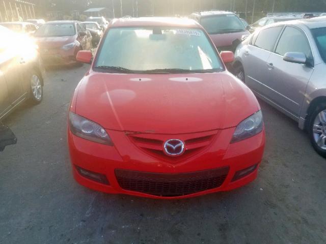 JM1BK323X71629233 - 2007 MAZDA 3 S RED photo 9