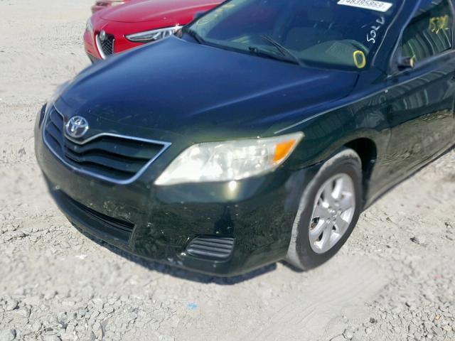 4T1BF3EK5BU618294 - 2011 TOYOTA CAMRY BASE GREEN photo 9