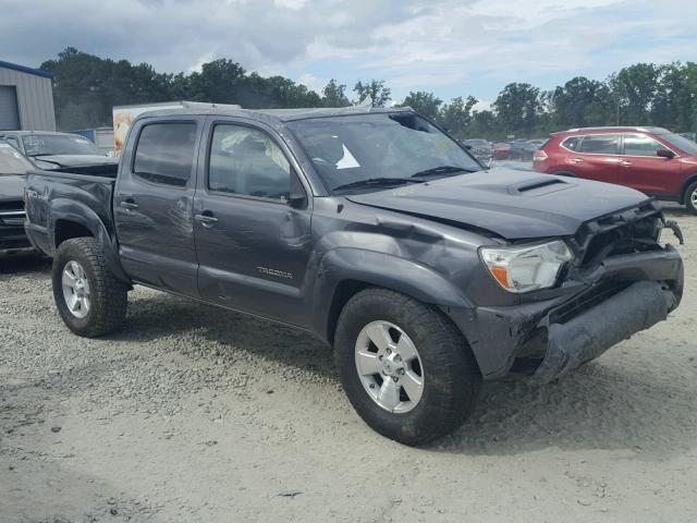 5TFJU4GN9EX058902 - 2014 TOYOTA TACOMA DOU GRAY photo 1