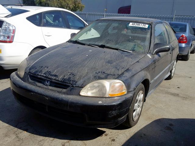 2HGEJ6441WH113738 - 1998 HONDA CIVIC DX BLACK photo 2