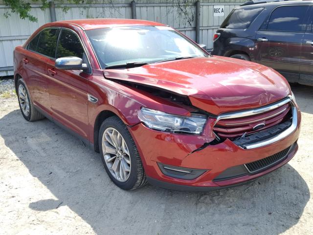 1FAHP2F86EG133020 - 2014 FORD TAURUS LIM RED photo 1