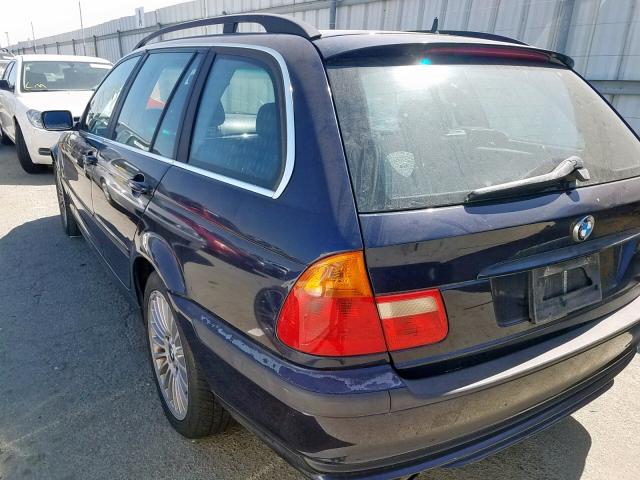 WBAEP33472PF00197 - 2002 BMW 325 XIT BLUE photo 3