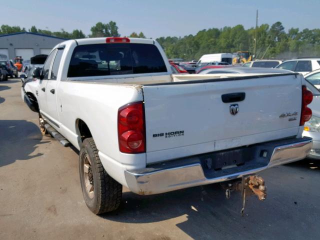 1D7KS28C47J553600 - 2007 DODGE RAM 2500 S Սպիտակ լուսանկար 3