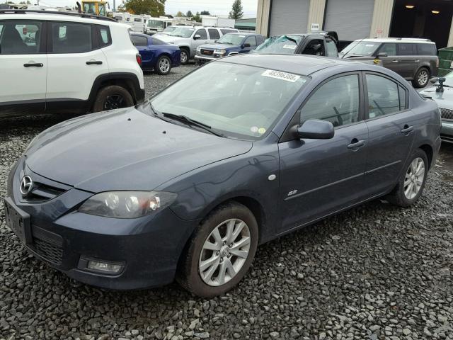 JM1BK324281129352 - 2008 MAZDA 3 S BLUE photo 2