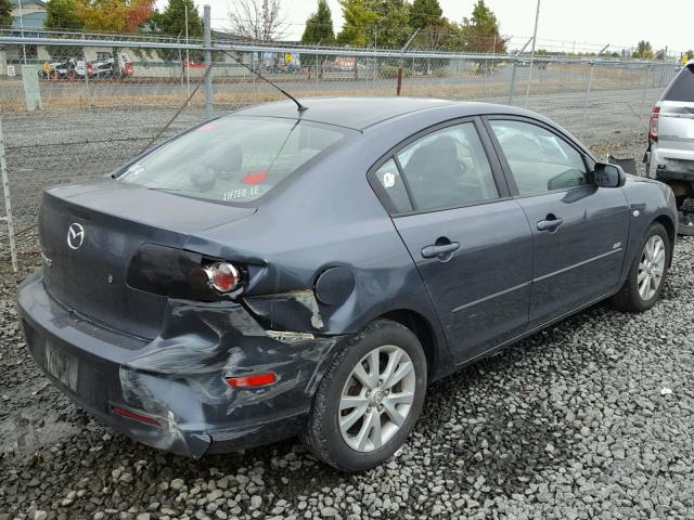 JM1BK324281129352 - 2008 MAZDA 3 S BLUE photo 4