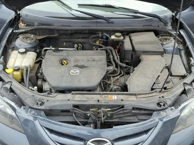 JM1BK324281129352 - 2008 MAZDA 3 S BLUE photo 7