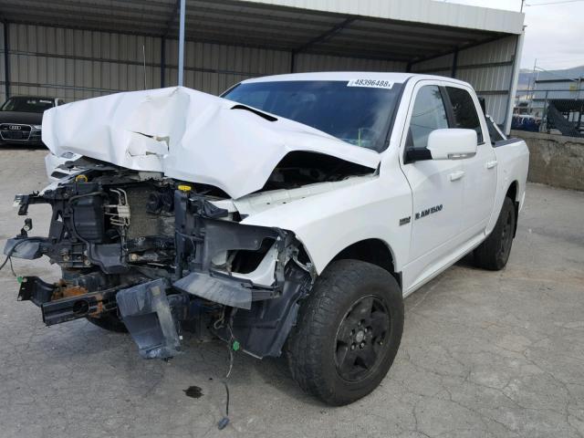 1C6RD7MT1CS322364 - 2012 DODGE RAM 1500 S WHITE photo 2