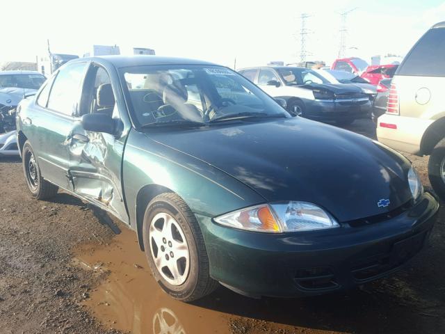 1G1JF524927152622 - 2002 CHEVROLET CAVALIER L GREEN photo 1