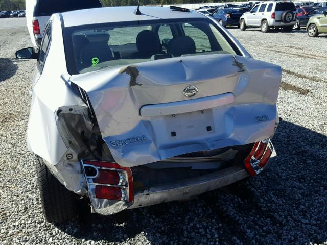 3N1AB61E67L629869 - 2007 NISSAN SENTRA 2.0 SILVER photo 9