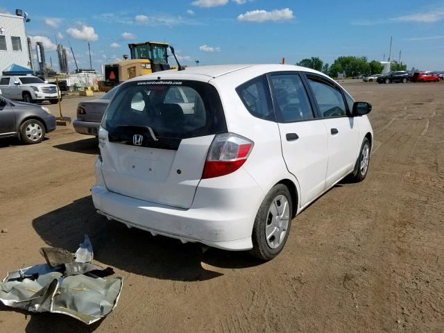 LUCGE8H38E3005509 - 2014 HONDA FIT DX-A WHITE photo 4