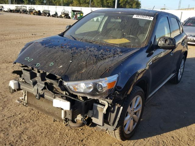 4A4AP3AU9FE010386 - 2015 MITSUBISHI OUTLANDER BLACK photo 2